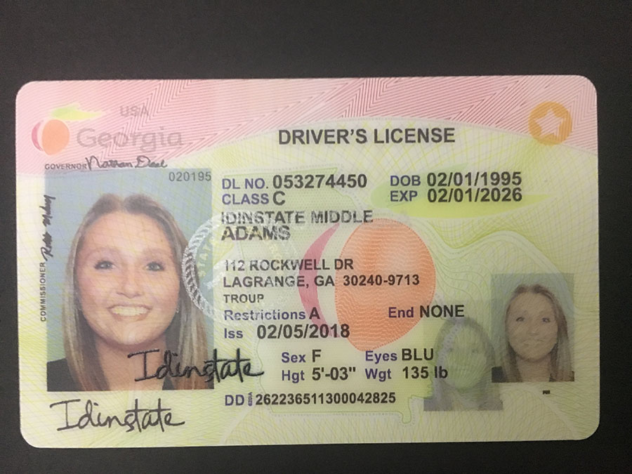 Geogia Fake Driver license