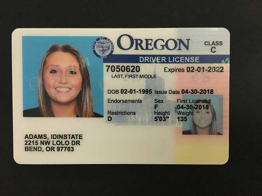 OREGON Fake Driver license