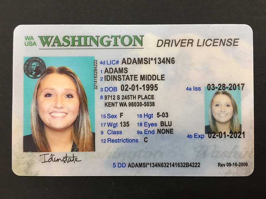 Washington Fake Driver License